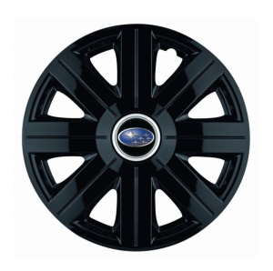Set 4 Capace Roti, potrivite jantelor de R14, pentru Subaru, model Cosmos Negru - Img 1