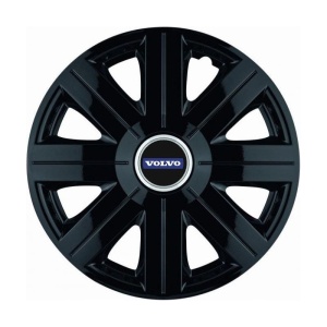 Set 4 Capace Roti, potrivite jantelor de R14, pentru Volvo, model Cosmos Negru - Img 3