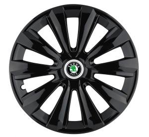 Set 4 Capace Roti, potrivite jantelor de R15, pentru Skoda, model delta negru