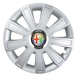 Set 4 Capace Roti, potrivite jantelor de R16, pentru Alfa Romeo, model flash cromat - Img 3