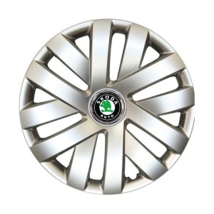 Set 4 Capace Roti R16, Potrivite Jantelor de 16 inch, Pentru Skoda, Model 409 - Img 3
