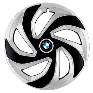 Set 4 capace roti Rex Gri-Negru R16 pentru gama auto BMW