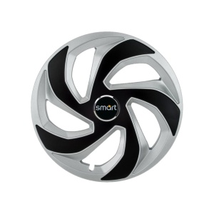 Set 4 capace roti Rex Gri-Negru R16 pentru gama auto Smart - Img 3