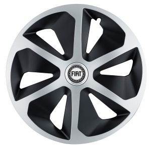 Set 4 capace roti Roco Gri-Negru R17 pentru gama auto Fiat