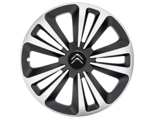 Set 4 Capace Roti Terra Gri-Negru R15, Compatibil Cu Citroen