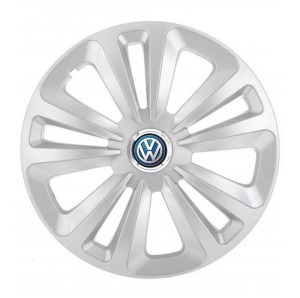 Set 4 Capace Roti Terra Gri R15 pentru Volkswagen - Img 1