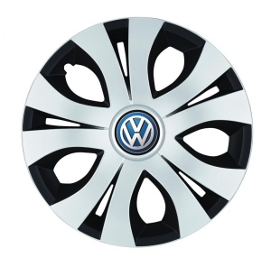Set 4 Capace Roti Top Gri-Negru R14, Compatibil Cu Volkswagen - Img 1