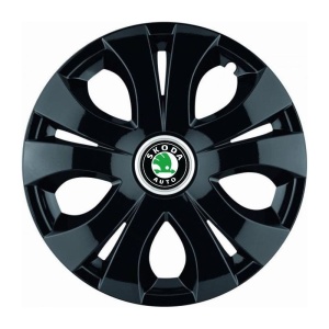Set 4 Capace Roti Top Negru R15, Compatibil Cu Skoda - Img 3