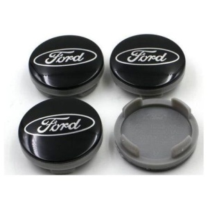 Set 4 capacele roti 54mm NEGRE, Ford Focus/Mondeo/Kuga, pentru jante aliaj - Img 3