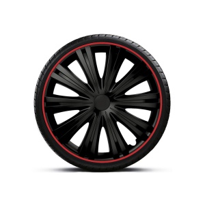 SET CAPACE ROTI 15` NEGRE CU MARGINE ROSIE GIGA R