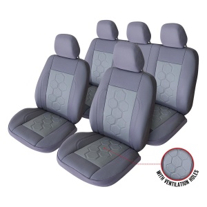 SET HUSE SCAUN EXCLUSIVE LEATHER KING GRI