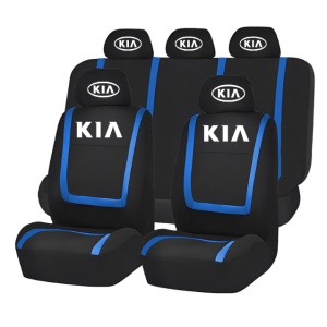 Set Huse Scaune Universale Compatibile cu Kia – Negru/Albastru