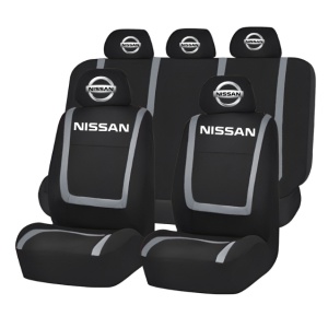 Set Huse Scaune Universale Compatibile cu Nissan – Negru/Gri