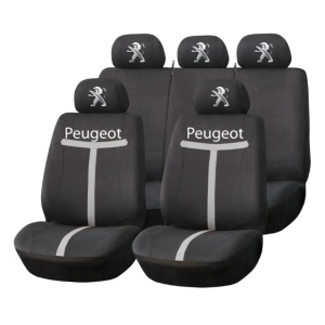 Set Huse Scaune Universale HLX1 Compatibile cu Peugeot – Negru/Gri