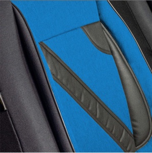 Set Huse Scaune Universale Nero Albastru Personalizate cu Skoda Nou - Img 5