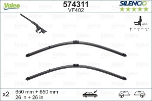 Set Stergatoare Valeo Silencio X.Trm 650/650 Mm Vf402