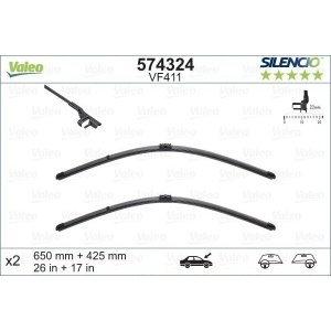 Stergatoare Auto Valeo Silencio X.TRM 650/420 mm Ford Focus II, Peugeot 207 2004-2012 - Img 3
