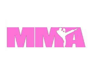 Sticker Auto "MMA" 20x5 cm, roz