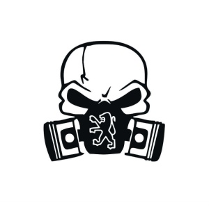 Sticker CRANIU PEUGEOT 12x12 cm, Creative Rey®
