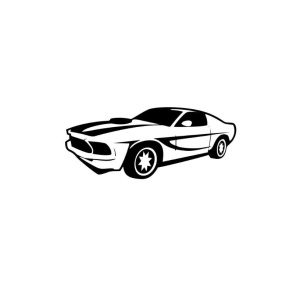 Sticker FORD MUSTANG 15x6.4 cm, Creative Rey®