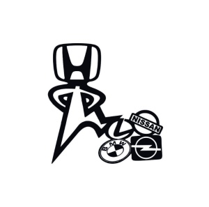 Sticker Honda Boss12x12 cm, Creative Rey®