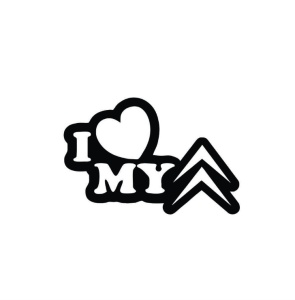Sticker I Love My CItroen 15x10 cm, Creative Rey®