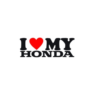 Sticker I Love My HONDA 18x5 cm, Creative Rey®