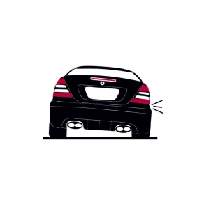 Sticker Mercedes Spate 15x9.2 cm, Creative Rey®