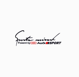 Sticker Sportmind Audi 20x6 cm, Creative Rey® - Img 2