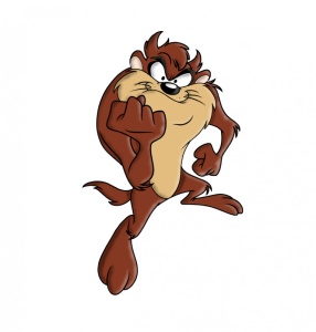 Sticker Tazmanian Devil 15 cm, Creative Rey®