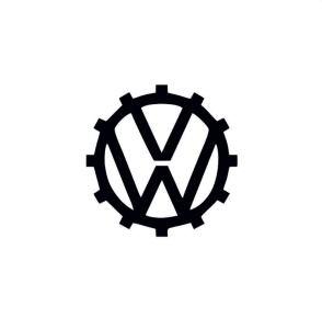 Sticker VW LOGO ROTITA 10x10 cm, Creative Rey®