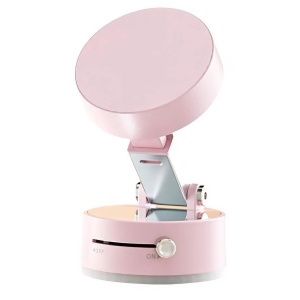 Suport Magnetic Auto pentru Telefon, cu Ventuza, Pliabil și Retractabil, Fixare prin Vid și Magnet, Rotativ 360°, Roz - Img 6