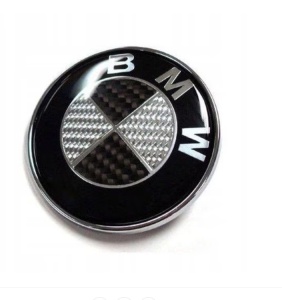 Emblema BMW negru cu carbon