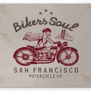 Mousepad Bikers Soul - San Francisco 22x18 cm - Img 2