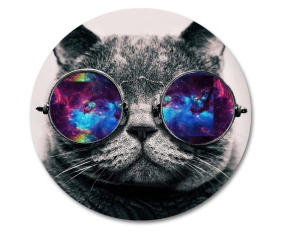 Mousepad Pisica gri 20 x 20 cm