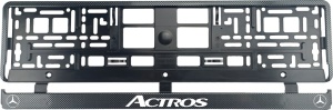 Set 2 bucati, suport numar inmatriculare Carbon, Mercedes Actros