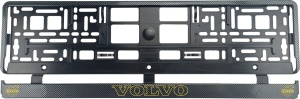 Set 2 bucati, suport numar inmatriculare carbon VOLVO V
