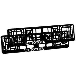 Set 2 bucati, suport numar inmatriculare personalizat Toyota - Img 2