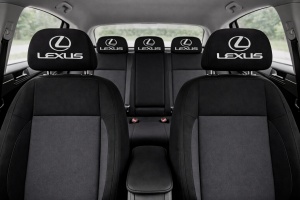 Set 2 huse tetiere negre, pentru gama auto LEXUS - Img 3