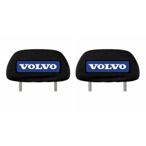Set 2 huse tetiere negre, pentru gama auto VOLVO