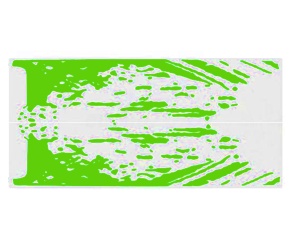 Set 2 stickere auto "Splash Kit Racing", verde