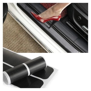 Set 4 bucati protectie praguri Carbon 3D Universal culoare neagra - Img 6