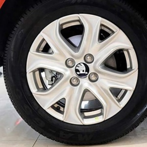 Set 4 Capace Janta Aliaj Skoda 56MM Interior - 65MM Exterior Negru Cu Argintiu - Img 8