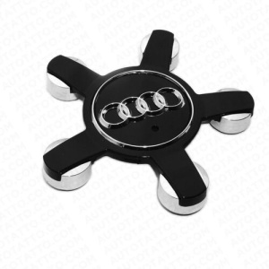 Set 4 Capace Jante Aliaj AUDI Spider, 135mm negru - Img 3