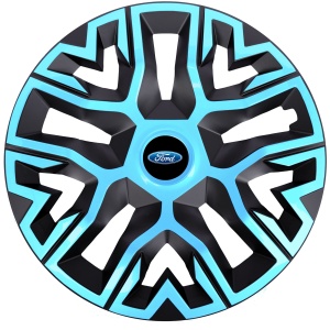 Set 4 Capace Roti 14 `` Best Azur-Negru, Compatibile Cu Ford - Img 1
