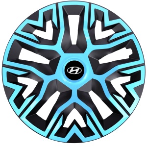 Set 4 Capace Roti 14 `` Best Azur-Negru, Compatibile Cu Hyundai - Img 1