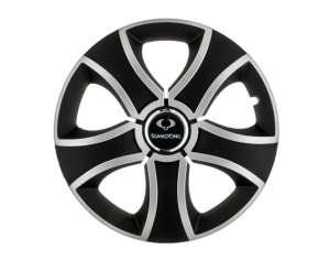 Set 4 Capace Roti 14 inchi (R14) Bis Gri-Negru, Compatibile Cu SsangYong