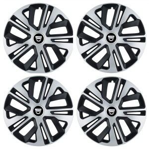 Set 4 Capace Roti 14 inchi (R14) Raven Gri-Negru, Compatibile Cu Dacia - Img 2