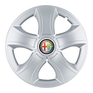 Set 4 Capace Roti 15 inchi (R15) Bis Gri, Compatibile Cu Alfa Romeo - Img 3