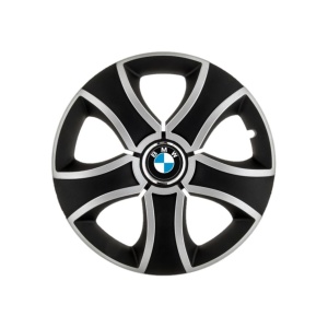 Set 4 Capace Roti 15 inchi (R15) Bis Gri-Negru, Compatibile Cu BMW - Img 3